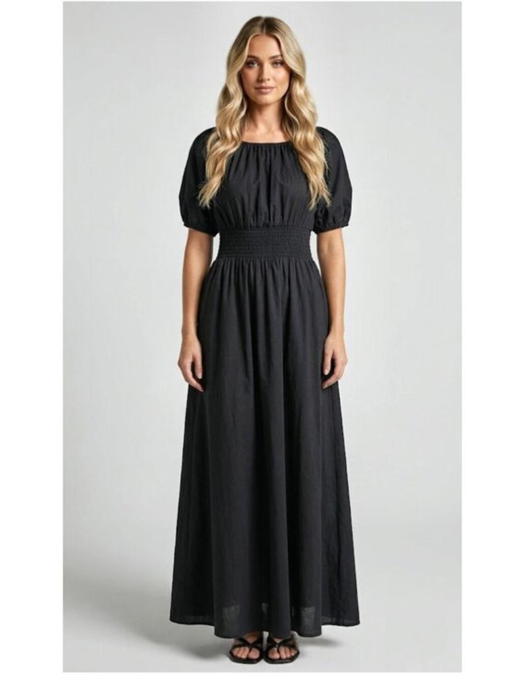Lulus Cutout Tie-Waist Maxi Silhouette, Black, Womens Size Small